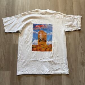 Vintage 90's Dekuyper Peachtree Schnapps Fuzzy Navel Liquor Promo Shirt Sz Large